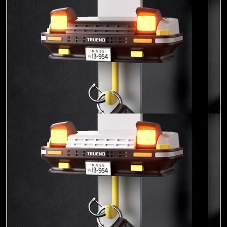Porte-clés mural Toyota Sprinter Trueno AE86 avec phares escamotables